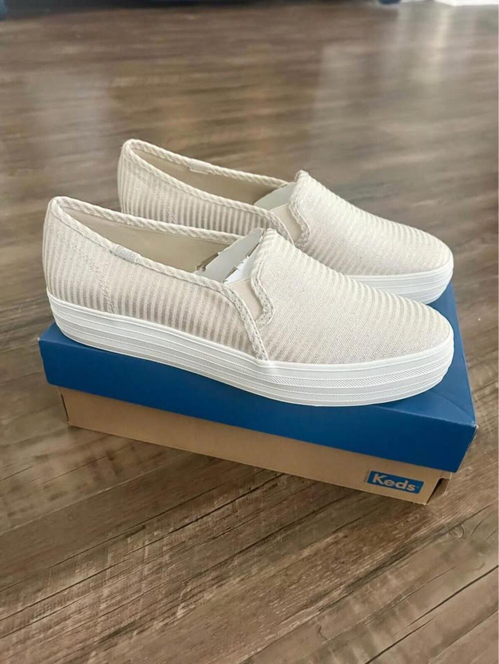 Keds Triple Decker Slip-On Sneakers New, Size 11